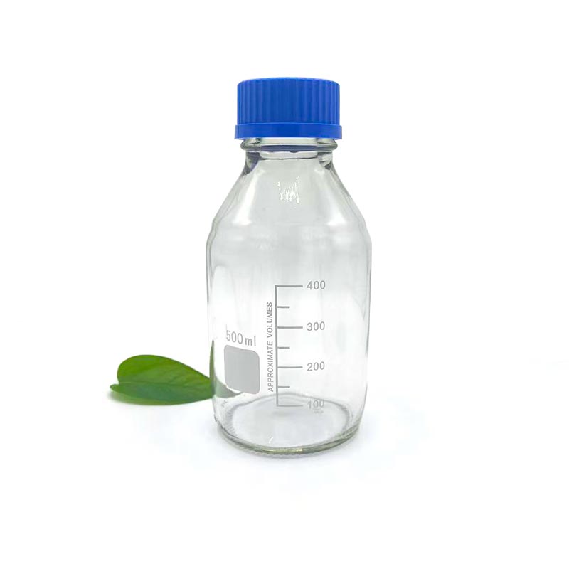500 ml transparent glasreagensflaske